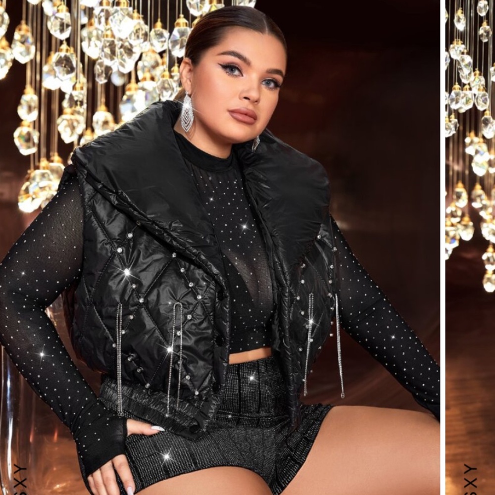 Black rhinestone